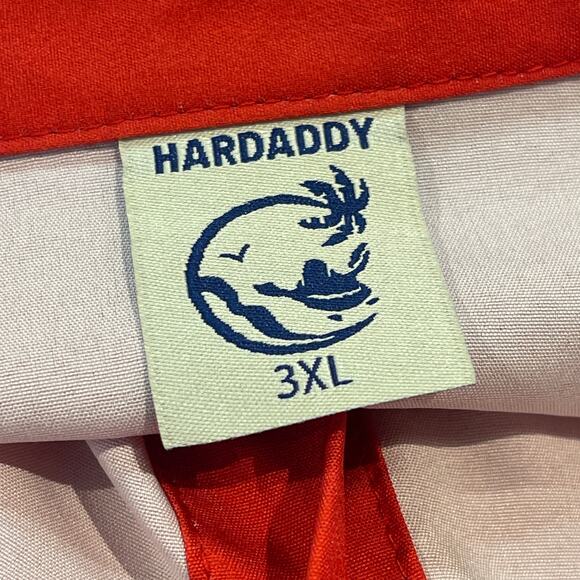 Hard Daddy Christmas Greetings Rockabilly Stripe Aloha Shirt Size 3XL - Picture 4 of 6